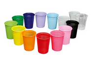 Kunststoffbecher - 180ml - Mundspülbecher - Verschiedene Farben