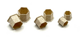 PLA "Bio Kunststoff" - Farbkappen HEXAGON - Verschiedene Größen