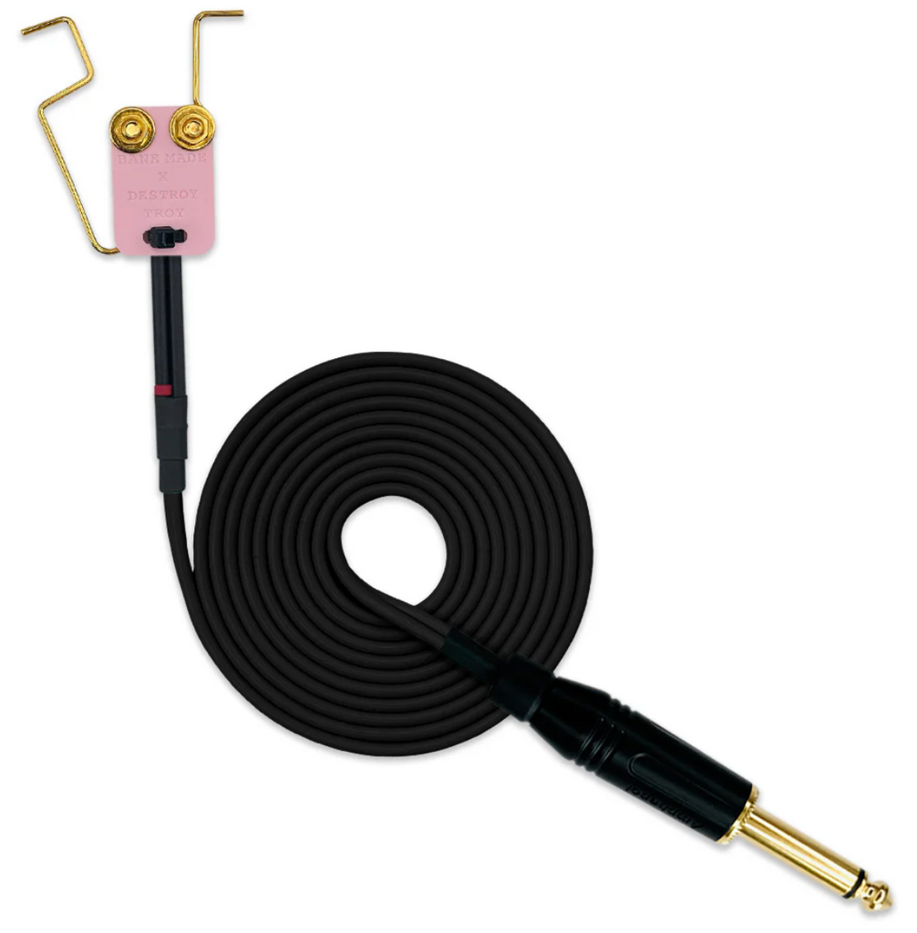 BANE MADE X DESTROY TROY CLIP CORD BLACK - LASER WORM ROSA  BASE