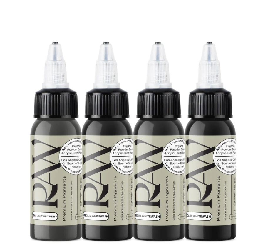 Raw Pigments EU - Whitewash Set - 4 x 30 ml / 1 oz