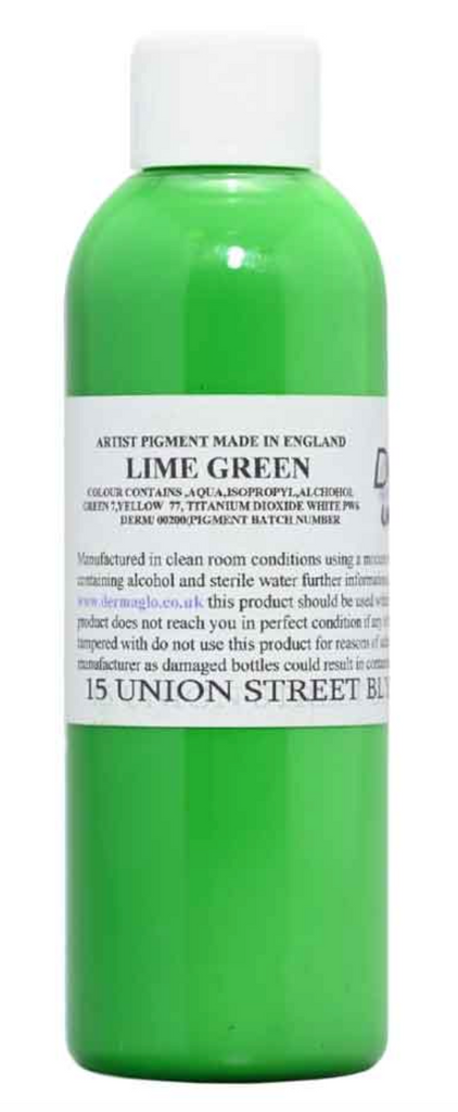 Dermaglo - Lime Green - 100ml - Drawing Color