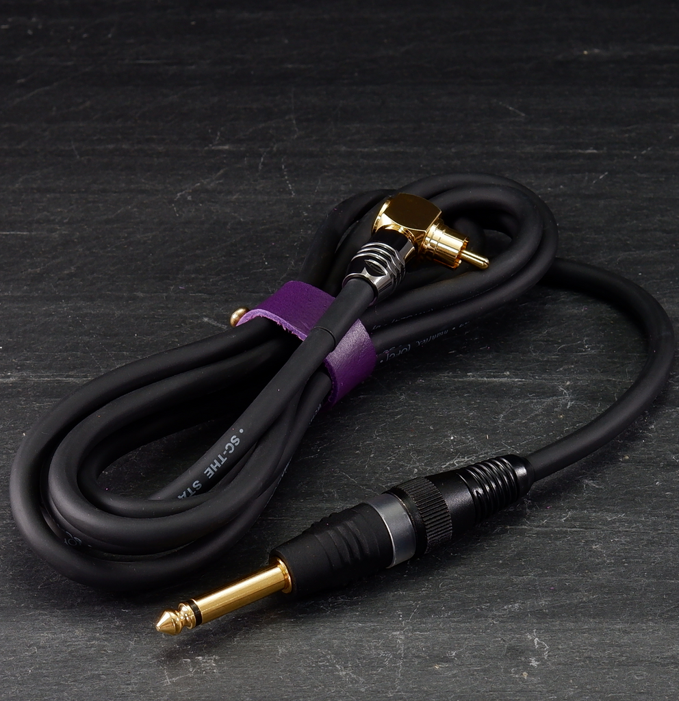 Hard Craft Company Black HEAVYDUTY RCA CABLE ANGELD