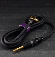 Hard Craft Company Black HEAVYDUTY RCA CABLE ANGELD