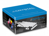 Crystal - Farbkappen Blätter Transparent - 500 St.