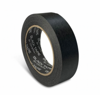 Crystal - Microporeuze Klebeband / Tape - 30mm x 50m / Kreppband Schwarz