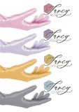 FANCY Handschuh - Nitril - Rose, Gold, Silver, Violet