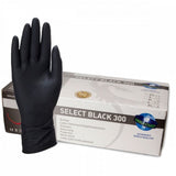 300er Handschuhe Latex - 300mm LANG - Schwarz